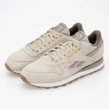 Reebok Classic Leather Color Beige 100207942 Sneaker with Box Men's US 3.5-12