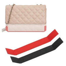 10 x 1.2 Inch Base Shaper, 2 Pcs Purse Organizer Insert for Tote Bag, Black/Red