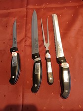 Solingen Rostfrei  MAIER & SCHULZE  -  diverse Küchenmesser  mit Holzgriff