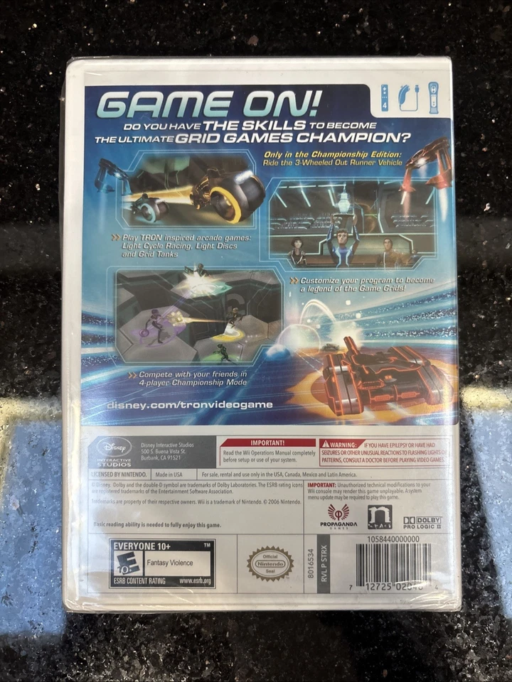 TRON EVOLUTION BATTLE GRIDS (Nintendo Wii 2006) -- Factory Sealed - Image 2 of 4