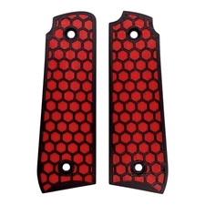 Red  Black Honeycomb Printed Ruger Mark IV 22/45 Grips MK 4