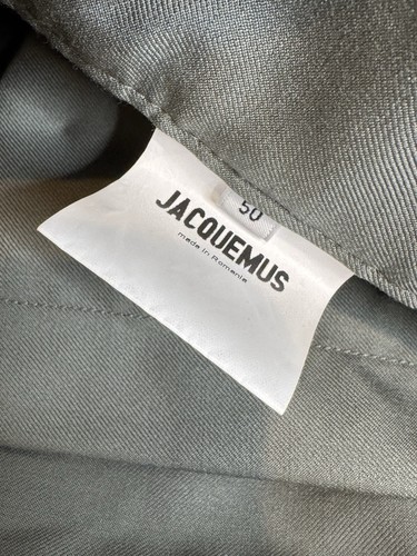 JACQUEMUS LE GADJO Men's Shorts Size 50 / US 40 100% Wool Olive Green Color - Picture 10 of 17