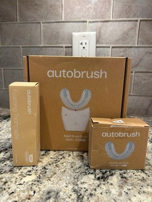 autobrush Sonic Pro Electric Toothbrush Rechargeable Timer LED White Adult