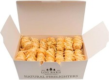 Log Barn Natural Firelighters (Box of 40). Natural Fire Lighters for Wood Burner 0.28 per lighter