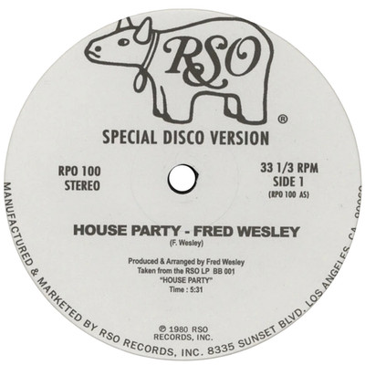 Fred Wesley / The J.B.'s 'House Party / Pass The Peas' 12''