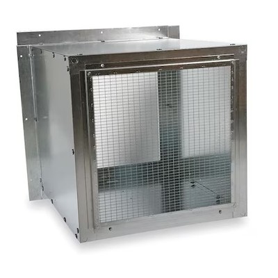 Dayton 3Fkf7 Wall Housing, Galv Steel, For 20 In Fan