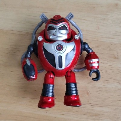 Moose Enterprise Red Silver Black Robot Action Figure Plastic Collectible Toy