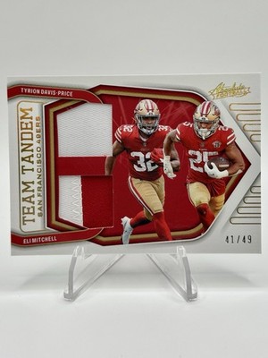 2022 Panini Absolute Team Tandem Materials /49 Mitchell, Davis-Price #TT-TE