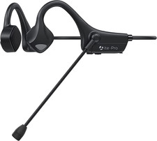 Bone Conduction Bluetooth Headphones with Mic, Open-Ear Headset with Boom Mic No