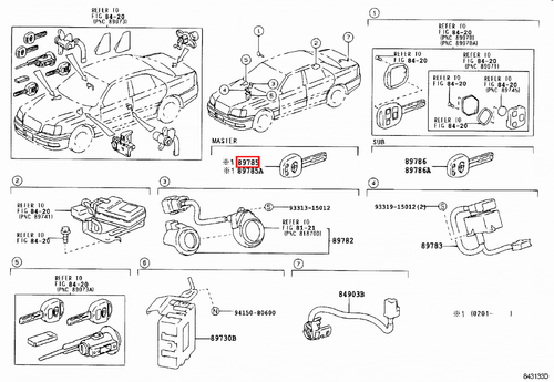 Genuine Toyota LandCruiser 100 Series HDJ Transponder Master Key Blank Uncoded - Picture 12 of 12