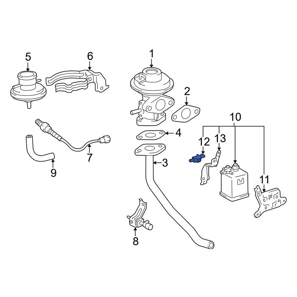 For Toyota Camry 1997-1999 Toyota 9091012271 Vapor Canister Bracket — 第 2/4 张图片