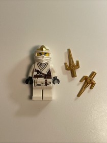 LEGO Ninjago Zane ZX Minifigure NJO031 9445 9440 with Weapons