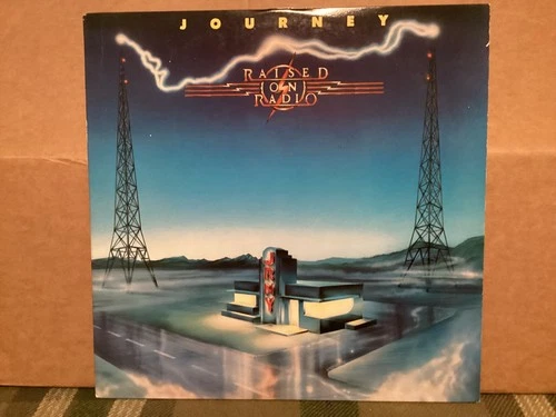 Vintage 1986 Journey Raised On Radio Columbia LP Record PAL39936