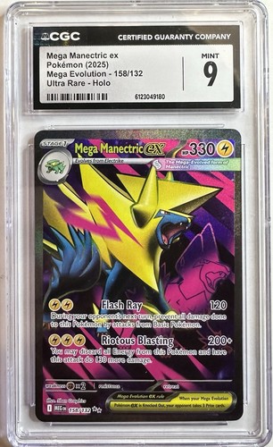 Mega Manectric ex graded CGC 9.5 for sale on eBay