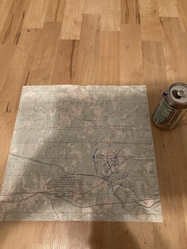 FT BENNENING SPECIAL MAP INFANTRY SCHOOL DATED JAN 24 1966
