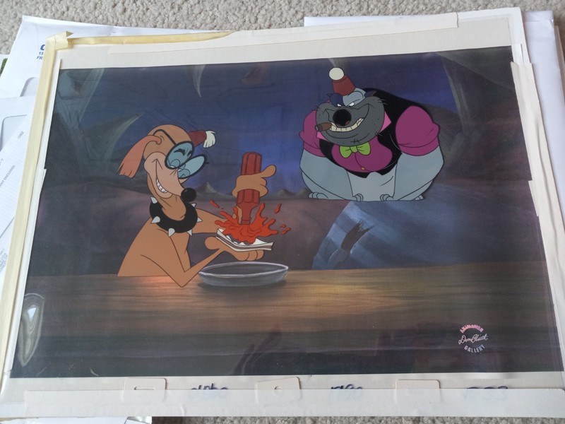 Authentic Movie Animation Cel ALL DOGS GO TO HEAVEN Production Cel Don Bluth