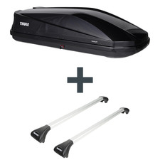 Dachbox Thule Touring M + Dachträger Menabo Ariete für Audi A6 Allroad Typ 4FH