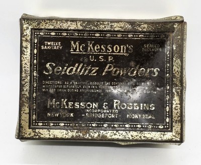 Rare Seidlitz Powders Vintage Tin Advertising Box Very Old