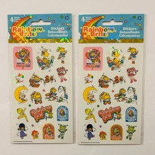 RAINBOW BRITE  Holographic Stickers by Sandylion  WOKE UP MAGICAL RAINBOW GIRL