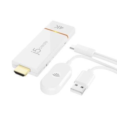 J5Create Screencast 4K Wireless Adapter Screen Cast From Mobile Phone Tablet Or