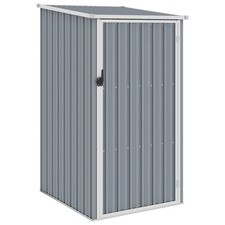 Garden Shed 87x98x159cm Galvanised Steel Grey
