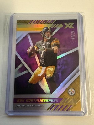 2020 PANINI XR Ben Roethlisberger  7/25 STEELERS JERSEY # MATCH FM