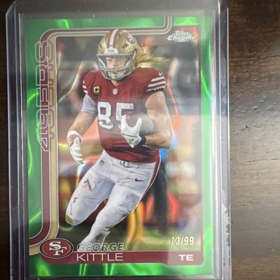 2025 Topps Chrome George Kittle Green #267 13/99 San Francisco 49ers