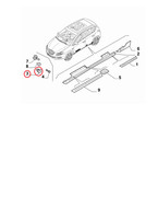Block Festsetzung Leiste Im Freien Lancia Delta Original 51829859