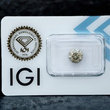 Diamante (Colore naturale) - 1.53 ct - Rotondo - Fancy Grigiastro Giallo - SI2 