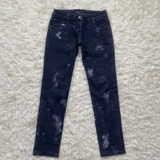 Patrizia Pepe Denim Pants Painted Black L Size
