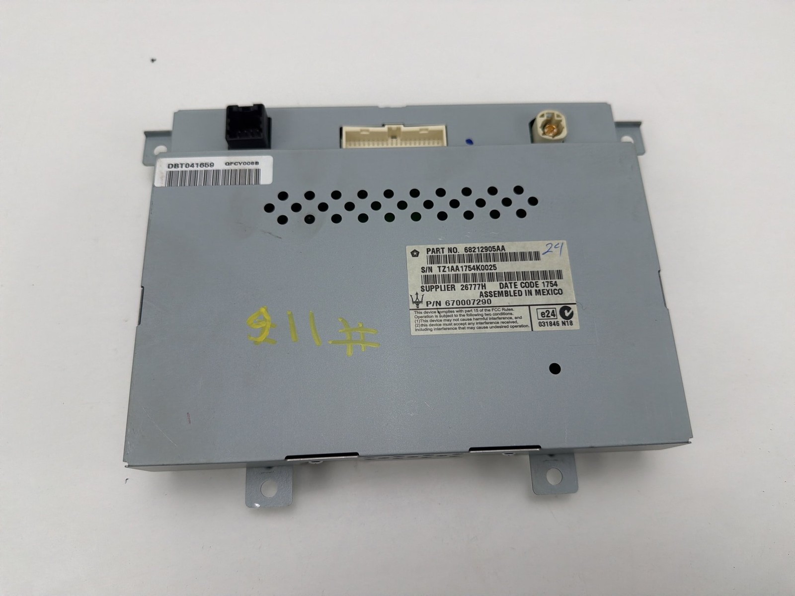 Maserati Ghibli 2014-2016 Head unit P/N 670007290