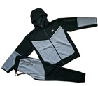 New Nike Tech Cotton Sweat Suit  Hoodie & Joggers Men's Dark Gray/Black L.