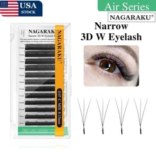 NAGARAKU 3D Lashes New Upgrade 3D W YY Shape Eyelash Extension Premade Volume