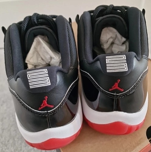 Air Jordan 11 Retro Low Black Varsity Red-white Size Uk 9.5 - Picture 4 of 7