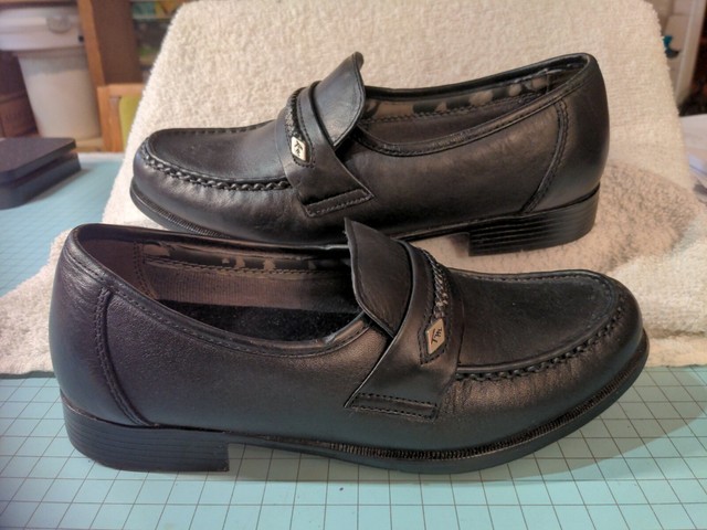 wide width black dress shoes