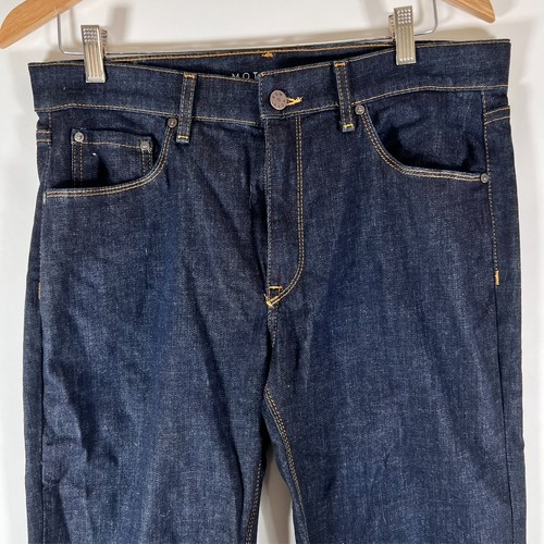 Mott & Bow Crosby Slim Jeans  34/32 Slim - Dark Blue 34 x 32 ~ Excellent - Picture 8 of 20