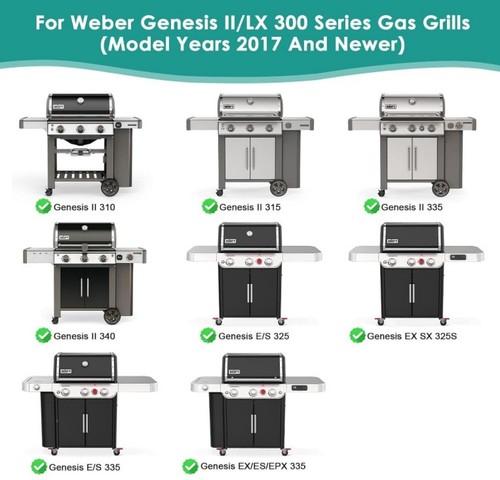 Cooking Griddle Inserts for Weber Genesis II 300 and 400 Series 3 & 4 Burner GS4 - Picture 7 of 7