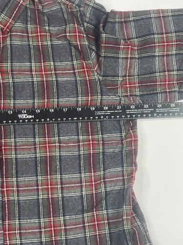 LL Bean Shirt Mens L Large Button Down Plaid Long Sleeve Flannel Relaxed Fit - Bild 5 von 7