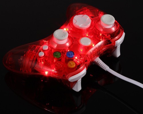 Controller console telecomando gamepad USB cablato/wireless luce luminosa per Xbox 360 e PC - Foto 32 di 46