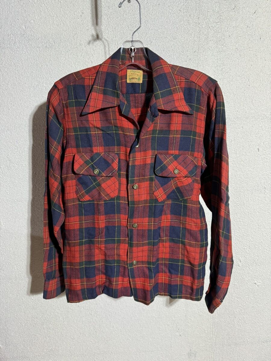 Vintage 50s Pilgrim Nobility Sportswear Plaid Wool Shirt Vintage 50s Pilgrim Nobility Sportswear Plaid Wool Shirt