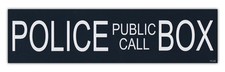 Bumper Stickers Decals: Police Public Call Box | Dr. Doctor Who British TV Show