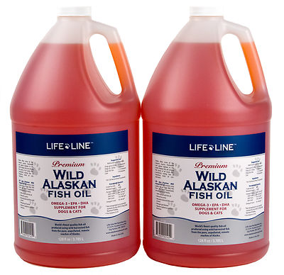 Life Line Wild Fish Oil 2 gal Fresh Alaskan f/ dogs,cats (similar to Salmon Oil)