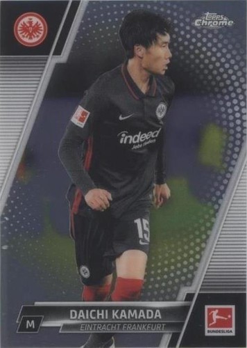 Daichi Kamada 2026 Topps Chrome Premier League Purple /75 Crystal
