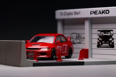 1/64 YES X Peako Mitsubishi Lancer Evolution IX Red Ralliart