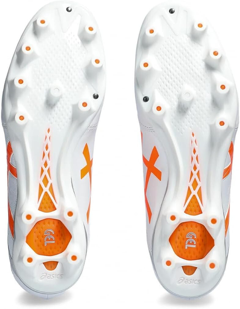asics DS LIGHT WHITE／SHOCKING ORNGE ASICS Soccer Cleats Shoes DS LIGHT White/Shocking Orange