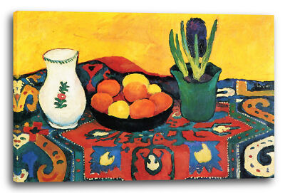 Kunstdruck August Macke - Stillleben Still Life Hyacinths Carpet