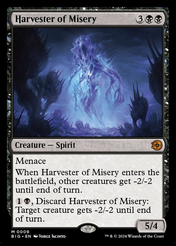MTG Magic the Gathering Harvester of Misery (9/102) The Big Score LP
