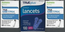 *BRAND NEW* TRUE METRIX (100) Glucose Test Strips + (100) Lancets Exp 04/30/2027
