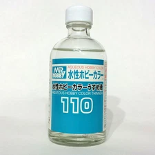 Mr Aqueous Hobby Color Acrylic Thinner 110ml T110 Gunze Sangyo GSI Creos Bottle 