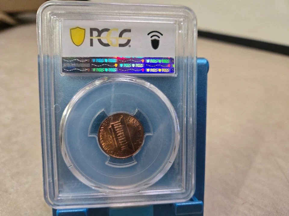 1953 1C Penny Mint Error 12% Indent PCGS MS64RB - Image 3 of 4